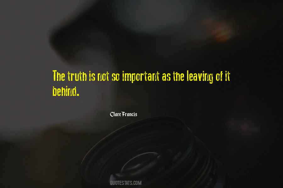 Past Is Behind Quotes #1098325