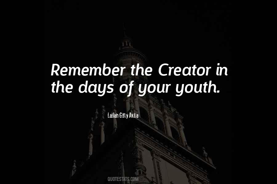 Creator Of Your Life Quotes #1841806