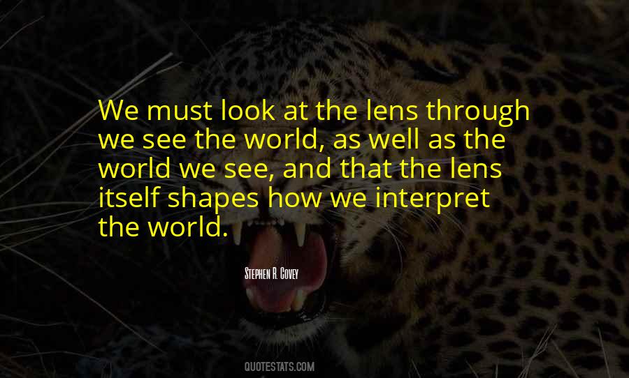 The World We See Quotes #1556314