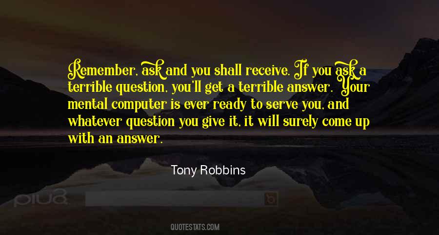 Ready To Serve Quotes #1456756