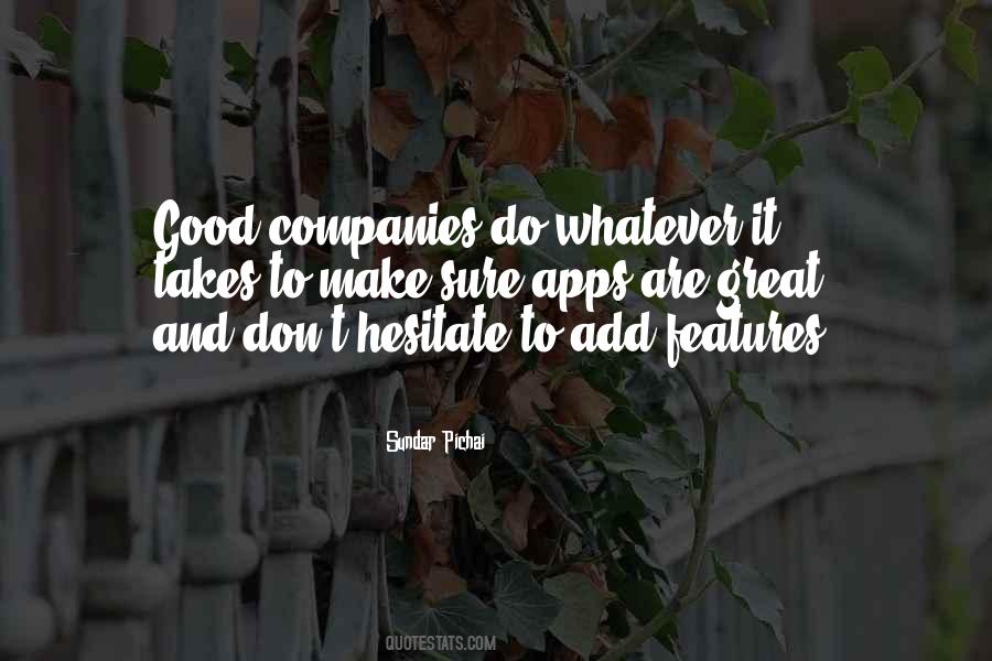 Quotes About Good Companies #1163391