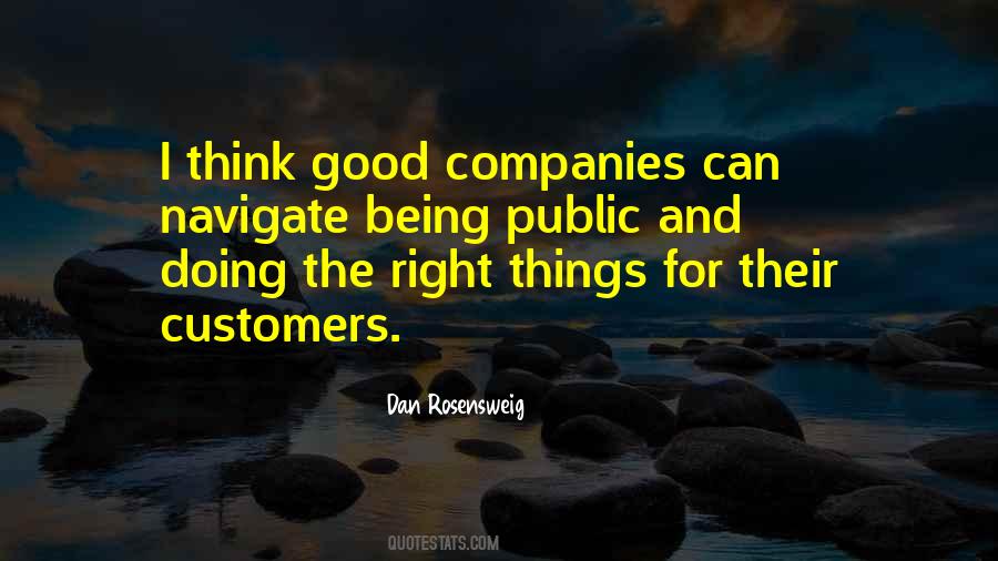 Quotes About Good Companies #1723704