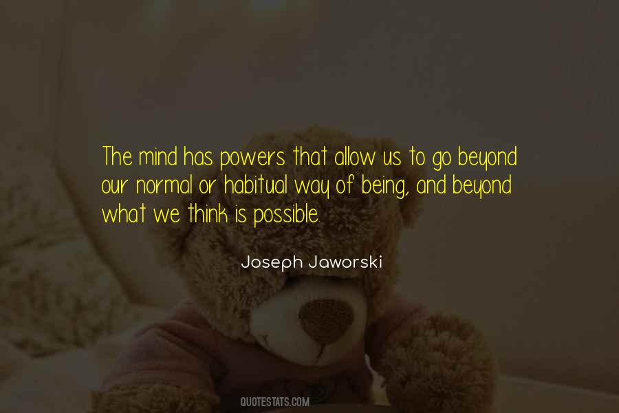 Quotes About Being Possible #371782