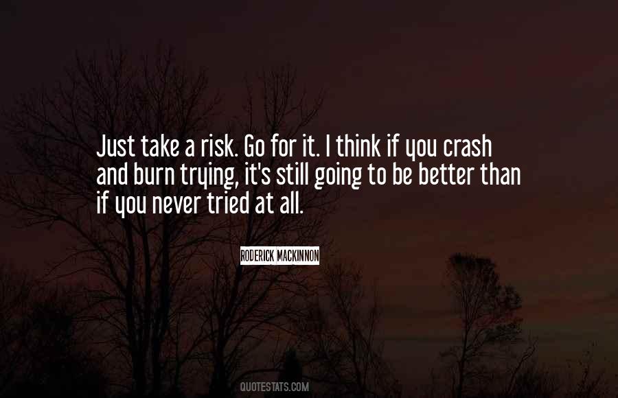If You Never Take A Risk Quotes #1468156