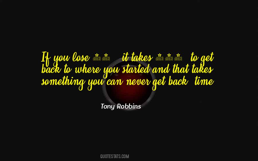 You Can Never Get Back Time Quotes #20732