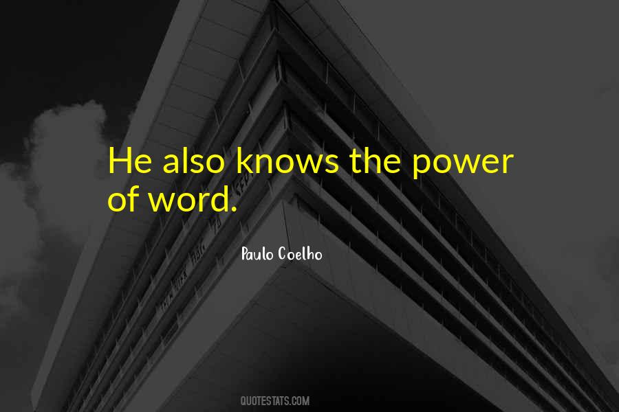 Power Word Quotes #244399