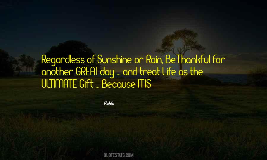 Quotes About Be Thankful For Life #1538119