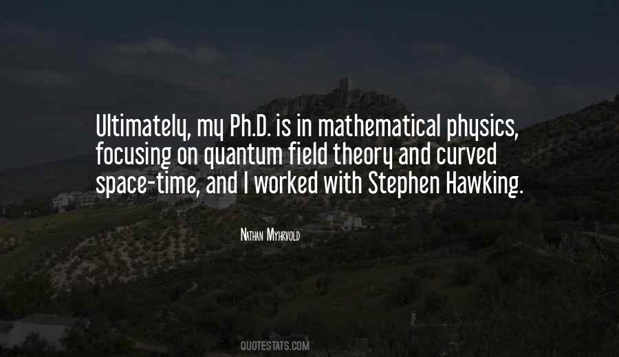 Stephen Hawking Time Quotes #876819
