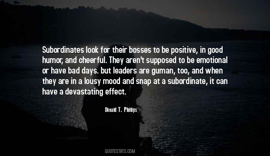 Quotes About Good Bosses #1408204