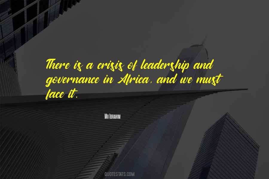 Leadership In A Crisis Quotes #1196139