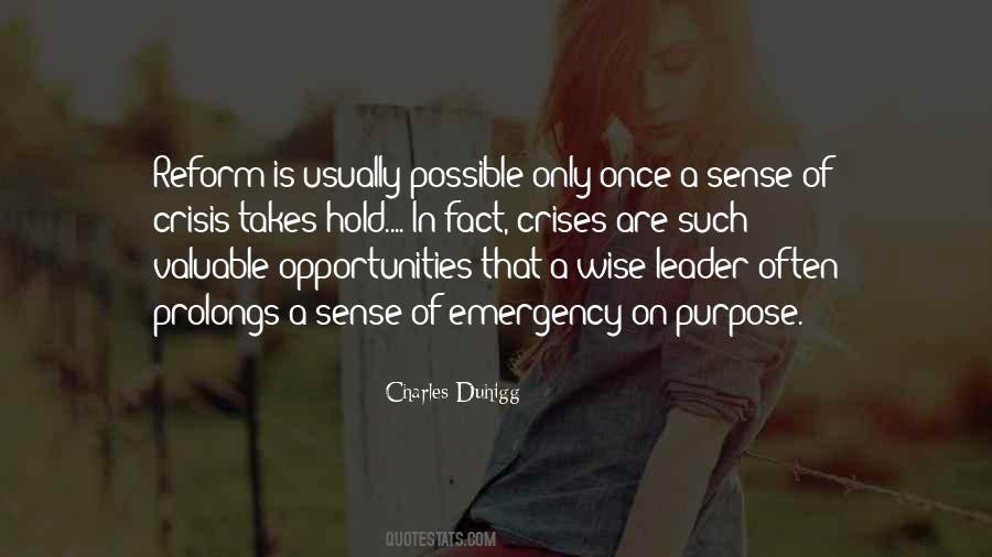 Leadership In A Crisis Quotes #1830952