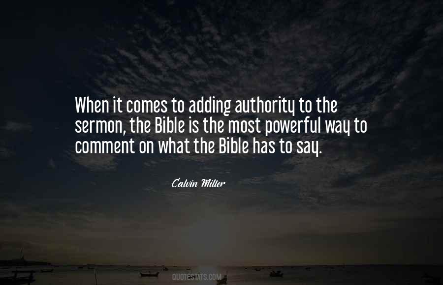 Authority Bible Quotes #1739551