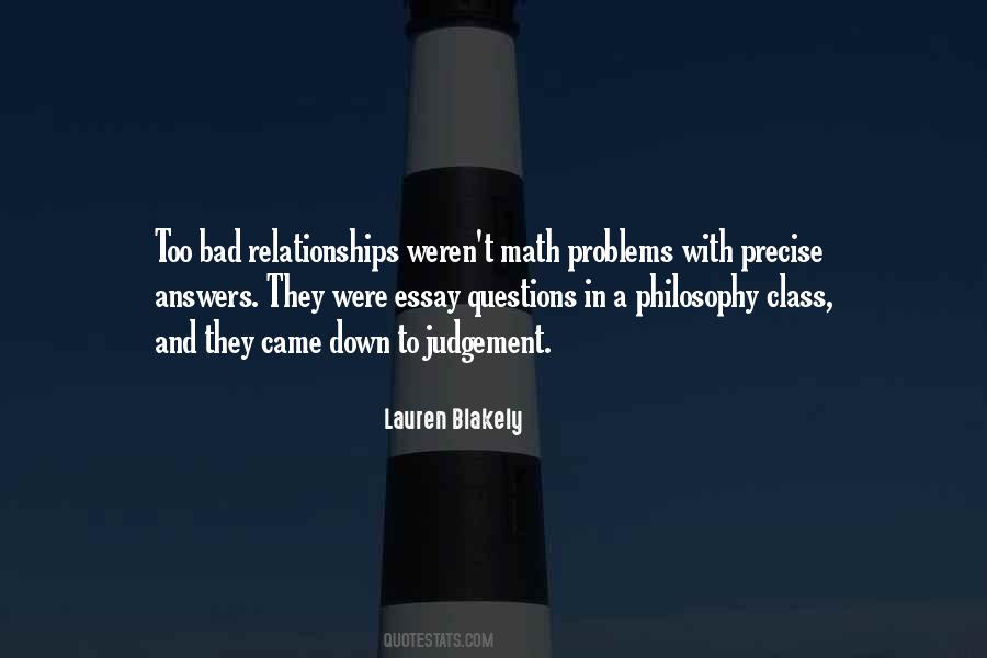 Philosophy Relationships Quotes #298337