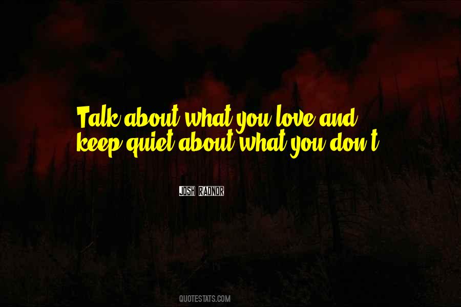 Love Talk Quotes #763918