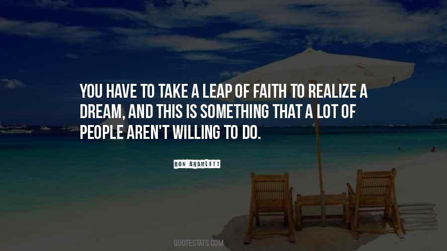 Take That Leap Of Faith Quotes #1075804