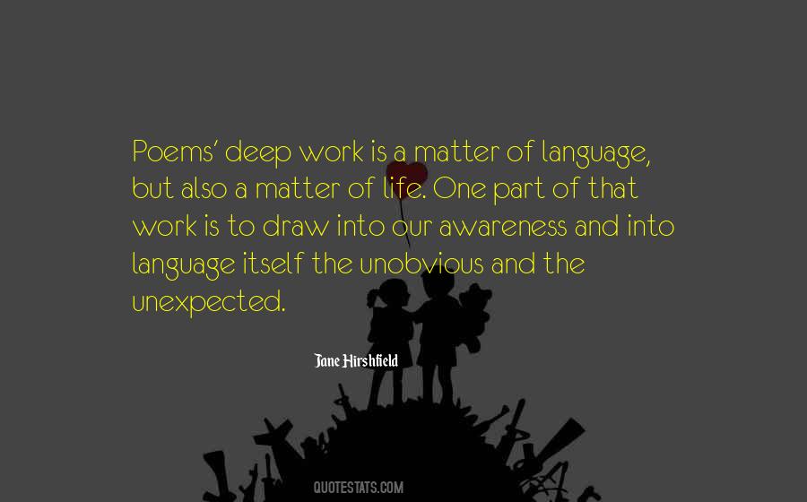 Unexpected Deep Quotes #830461