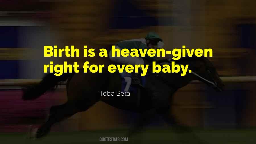 Heaven Baby Quotes #135110