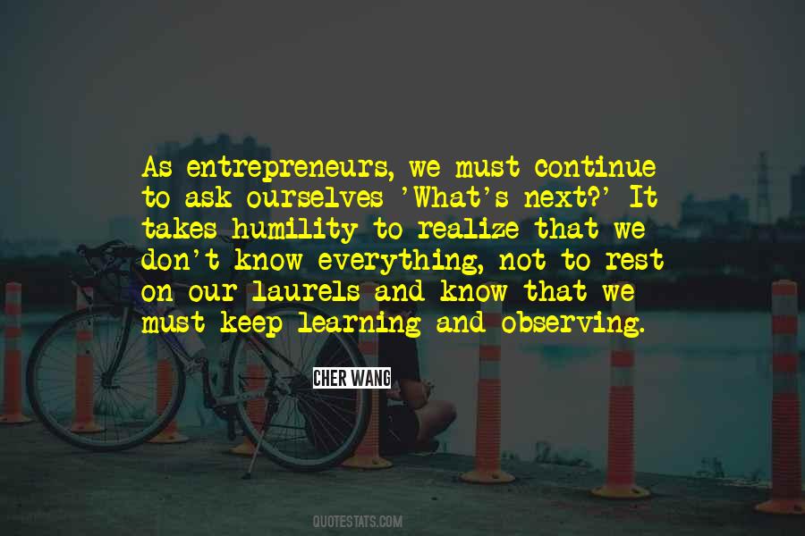 We Keep Learning Quotes #1311737