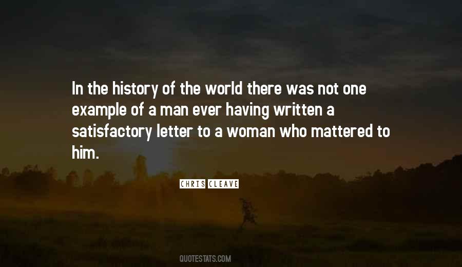 One Man One Woman Quotes #581548