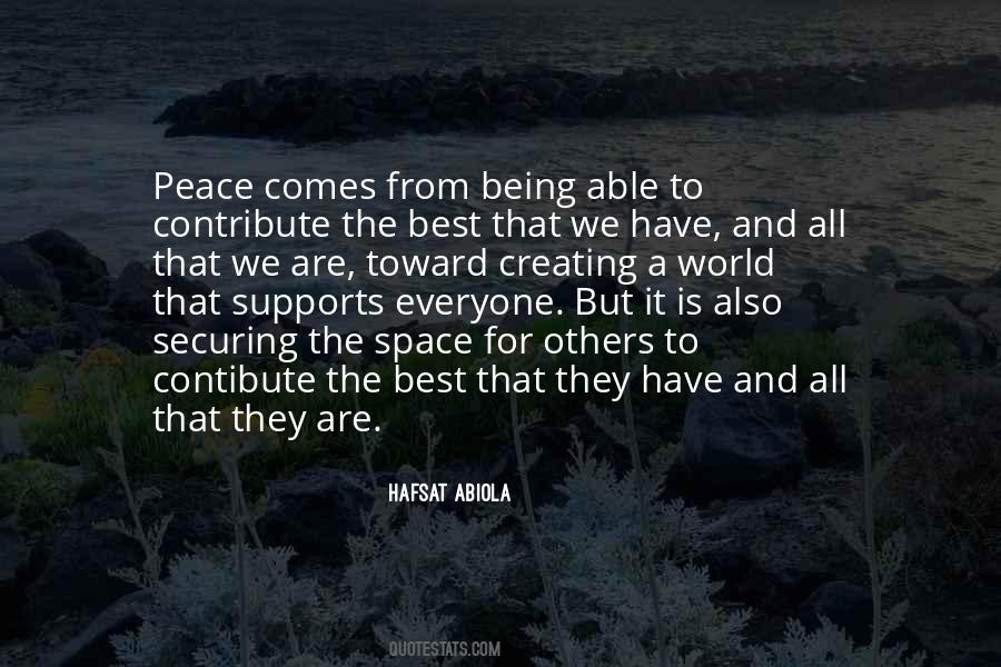 Creating My Own World Quotes #165451