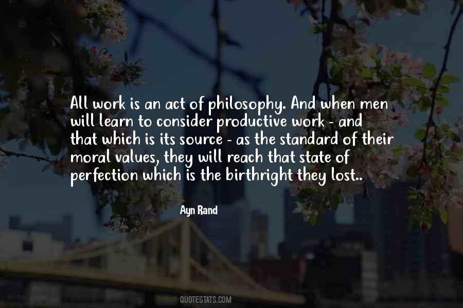 Philosophy Of Work Quotes #542608