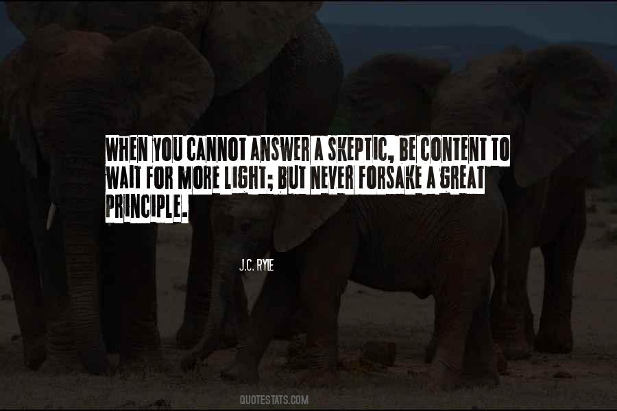 Never Be Content Quotes #126553