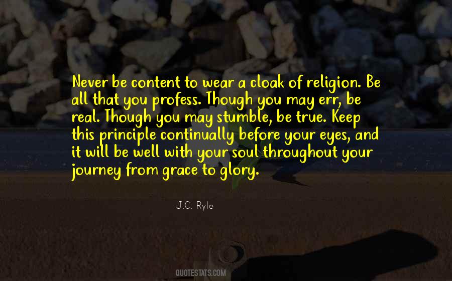 Never Be Content Quotes #1286922