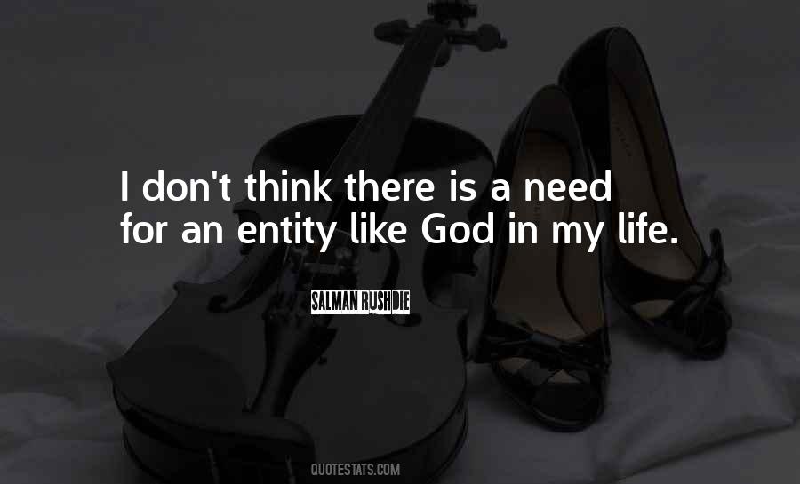 I Need God In My Life Quotes #320455