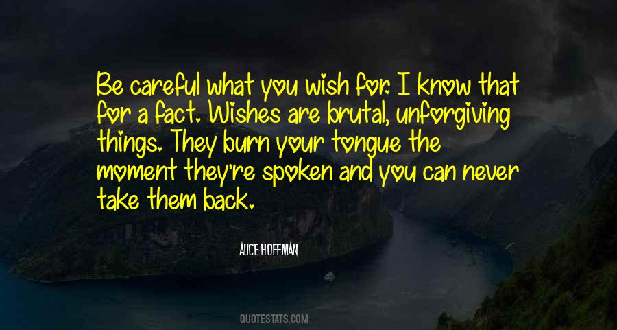 Be Careful For What You Wish For Quotes #538479