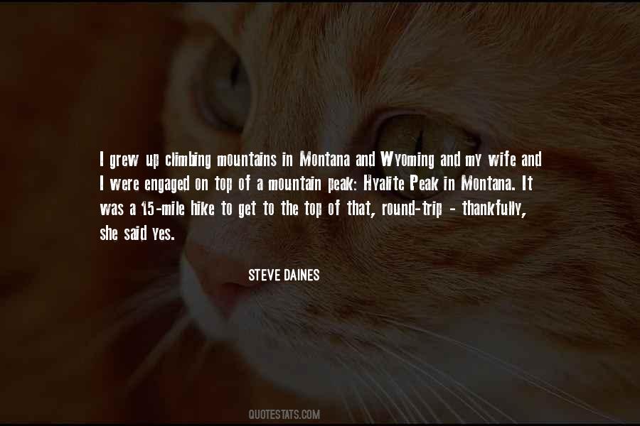 On The Top Of The Mountain Quotes #9294