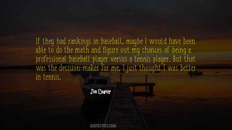 Quotes About Being A Professional Baseball Player #940703