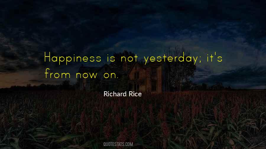 Yesterday Happiness Quotes #1387006