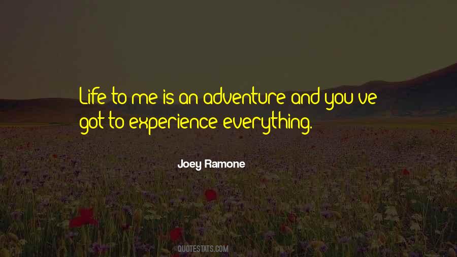 To Experience Quotes #1708057