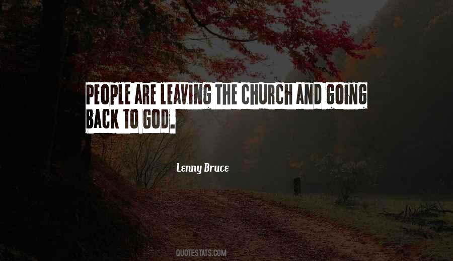 Leaving Church Quotes #1818398