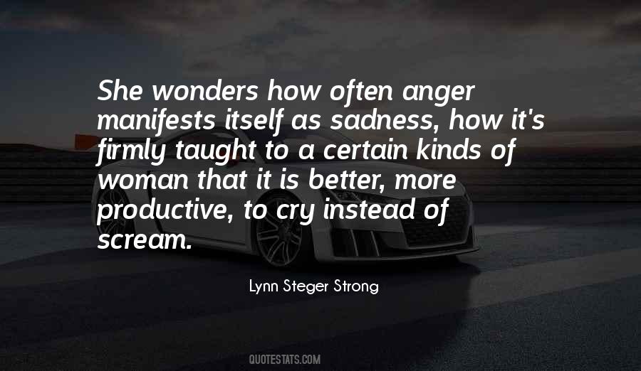 Anger Sadness Quotes #1219734