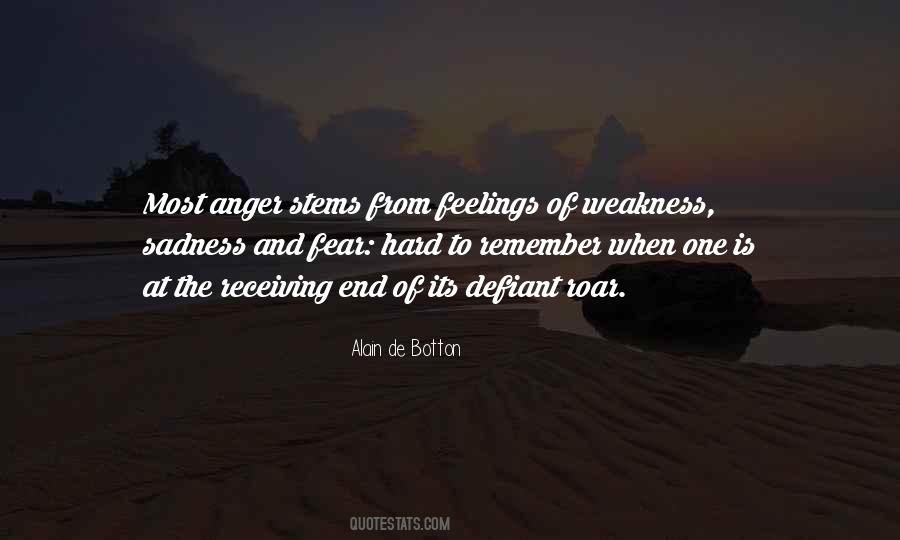 Anger Sadness Quotes #776466
