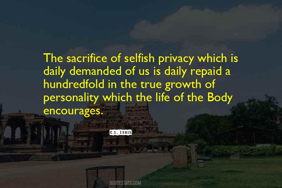 Life Is A Sacrifice Quotes #737458
