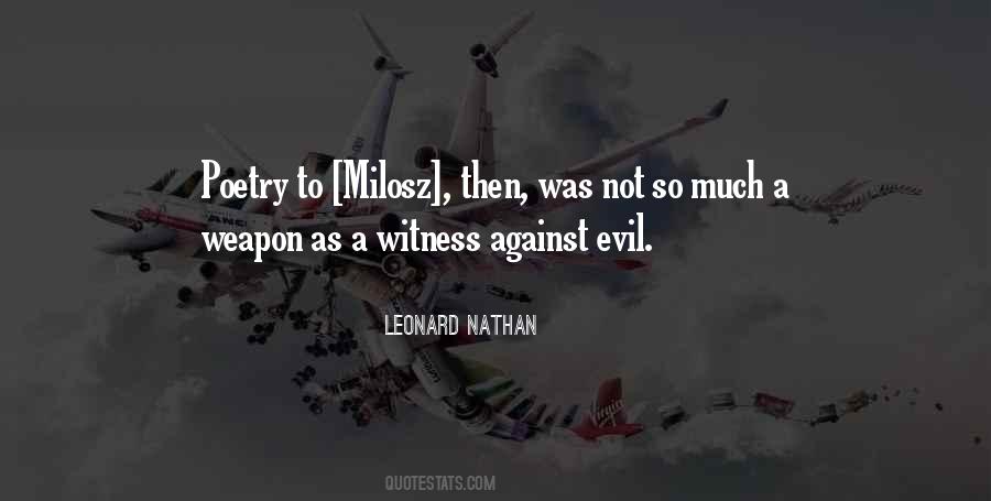 Evil Poetry Quotes #1528854