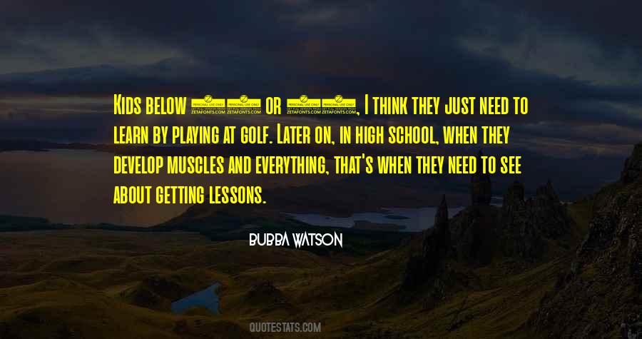 Quotes About Golf Lessons #312033