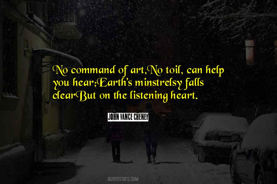 Quotes About The Listening #1114065