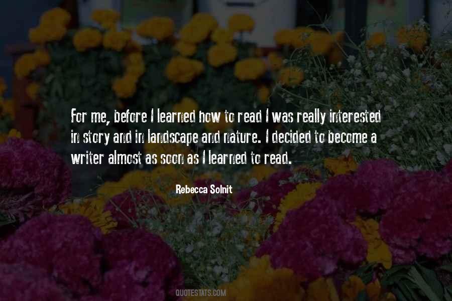 Nature Story Quotes #1241942