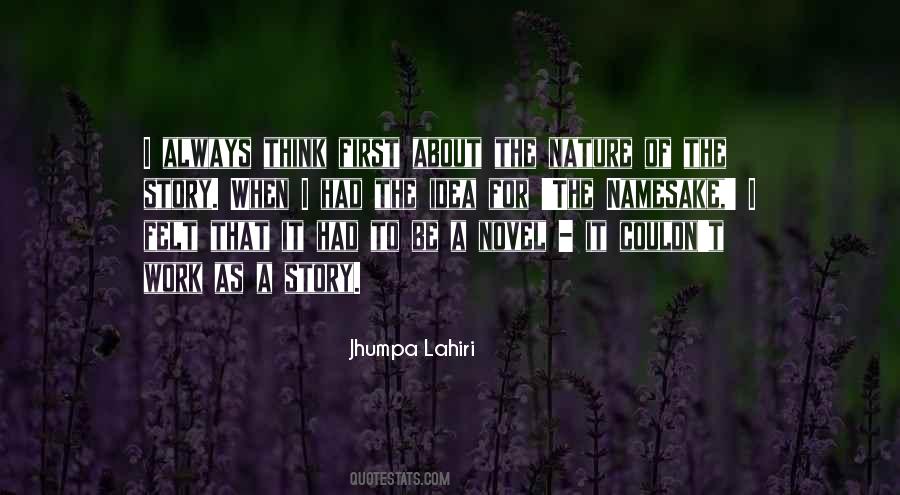 Nature Story Quotes #958634