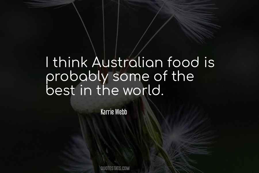 Australian Food Quotes #1774713
