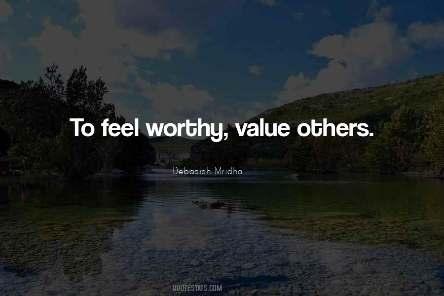 Feel Worthy Quotes #660091