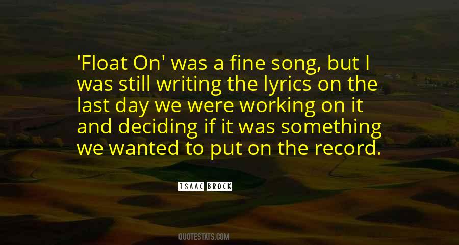 Float On Quotes #396631