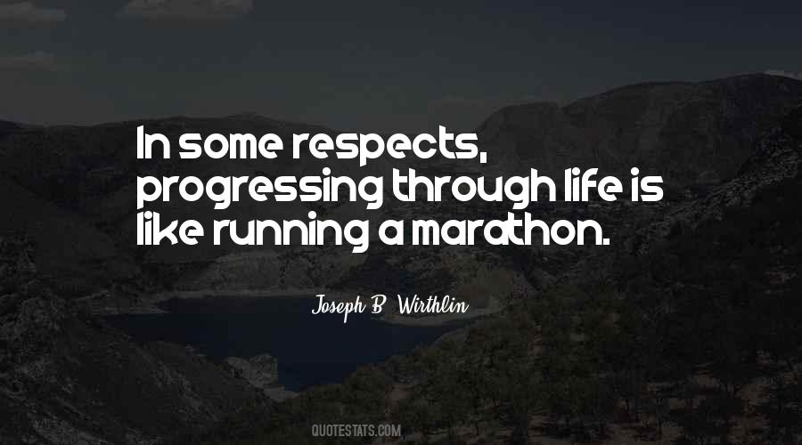 Life Is Like Running A Marathon Quotes #1606626