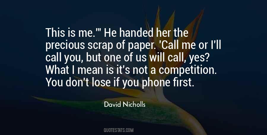 Call Me First Quotes #104054
