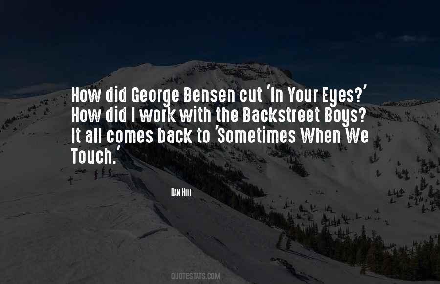 Sometimes When We Touch Quotes #1449446