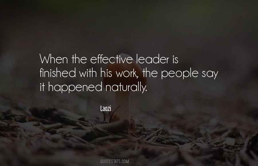 Leader Work Quotes #1246138