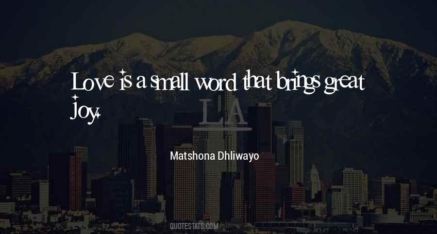 Small Word Quotes #1270298